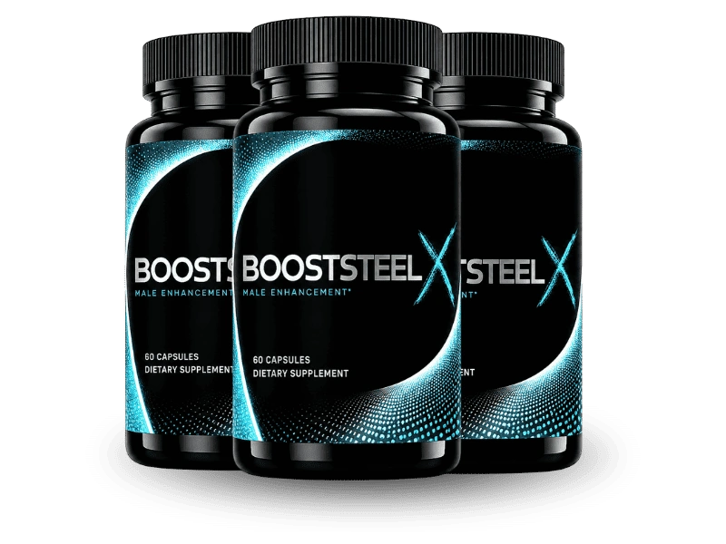 BoostSteelX 3 Bottle Most Popular Pack — 90 Day Supply Natural Male Performance Formula